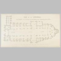 Bayeux, Laffetay, Camille-Jacques-D. (Abbé) - Plan extrait de Mémoire sur les fondations, les obits et les sépultures de la cathédrale de Bayeux, 1853 (Wikipedia).jpg